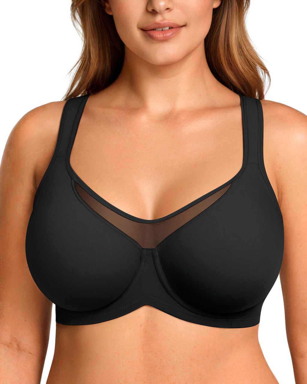 Unlined Full Coverage Underwire Minimizer Bra