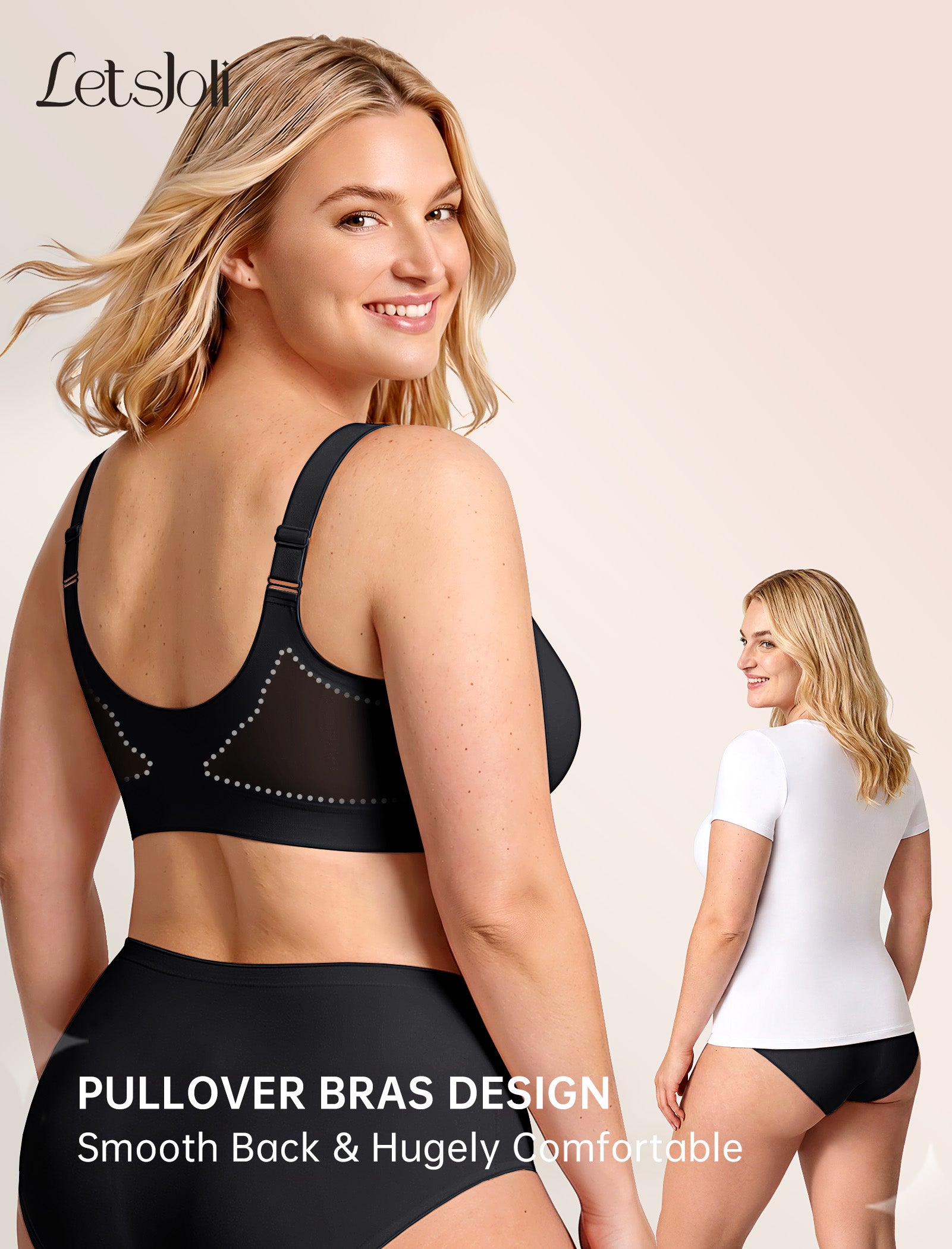 Plus Size Pullover No Underwire Full Coverage