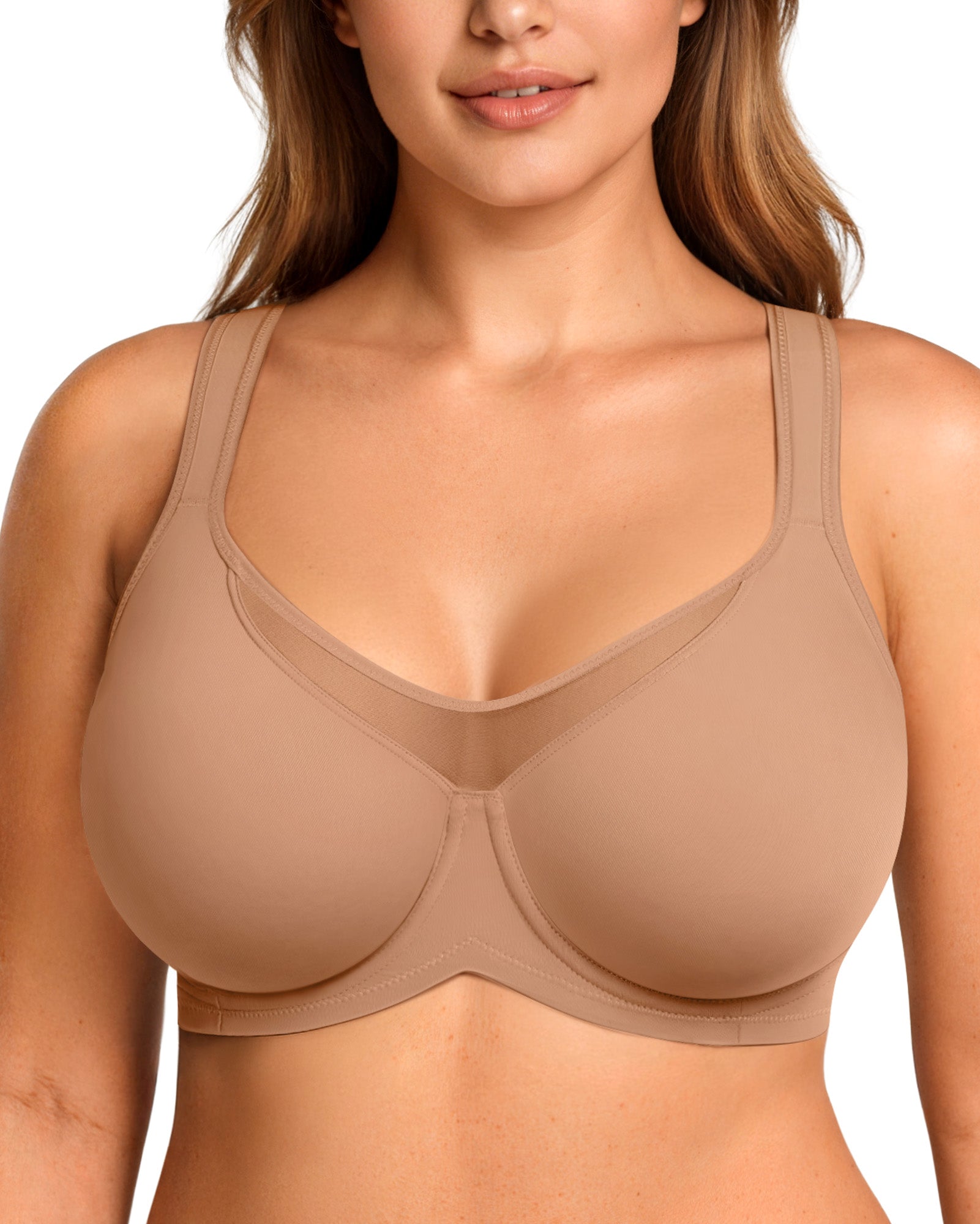 Unlined Full Coverage Underwire Minimizer Bra