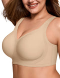 Full Coverage Supportive Wireless Push Up Bra