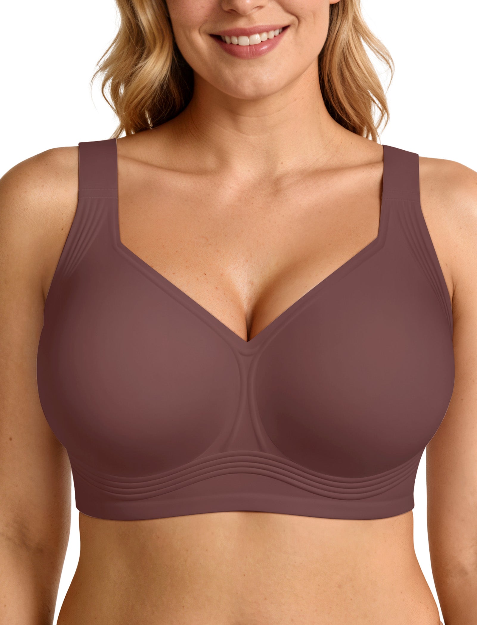 Full Coverage Supportive Wireless Push Up Bra