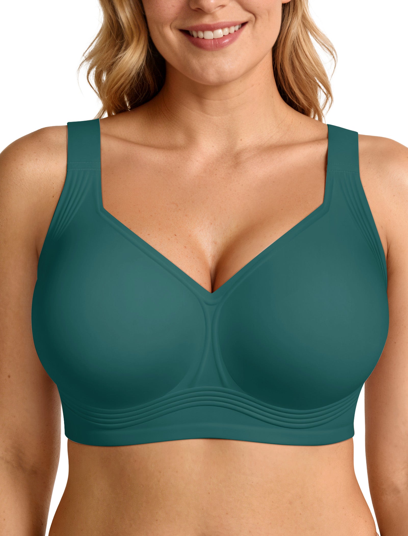 Full Coverage Supportive Wireless Push Up Bra