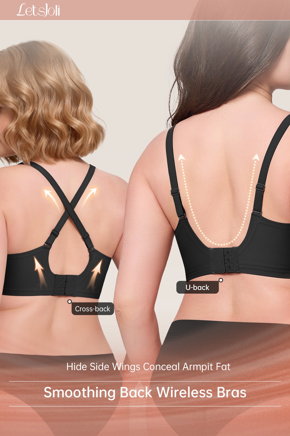 Mesh Deep V Jelly Bra