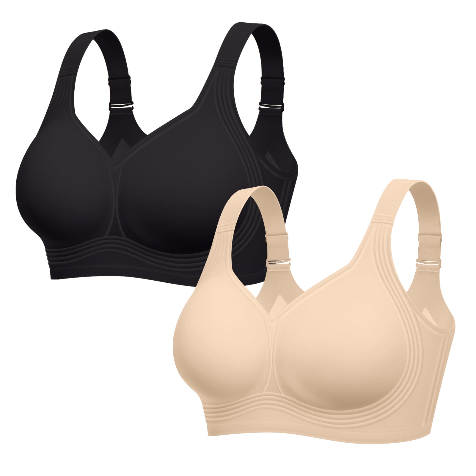 Full Coverage Supportive Wireless Push Up Bra