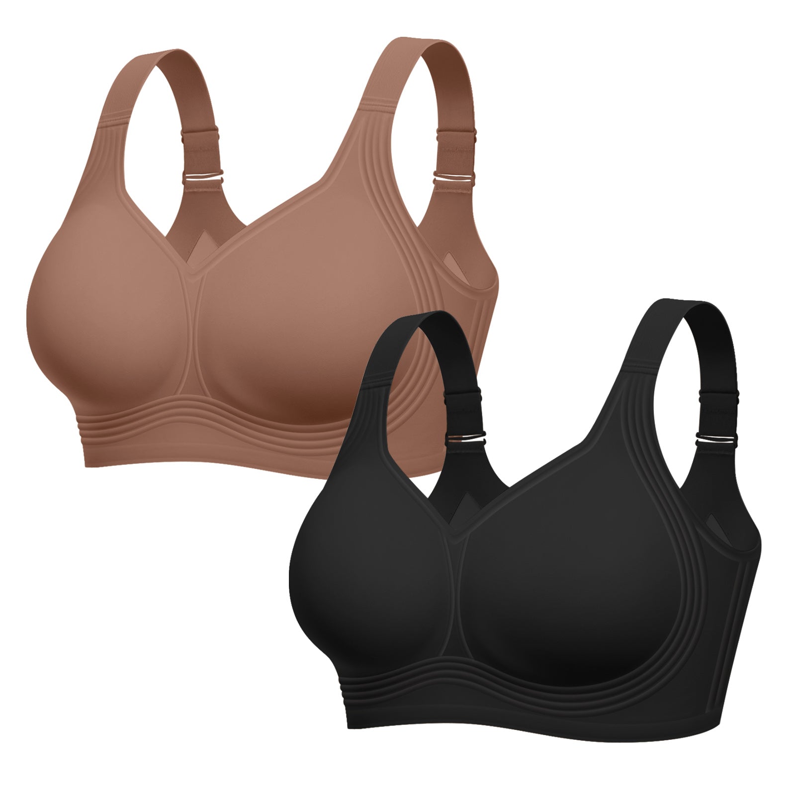 Full Coverage Supportive Wireless Push Up Bra