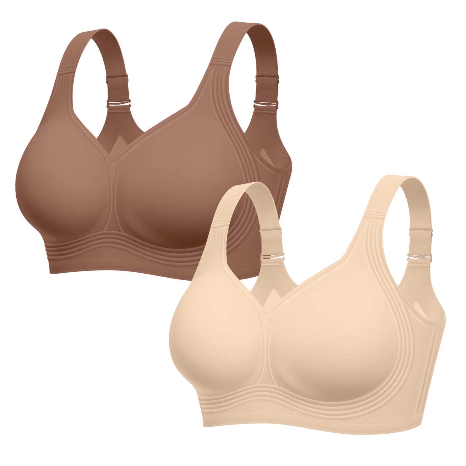 Full Coverage Supportive Wireless Push Up Bra