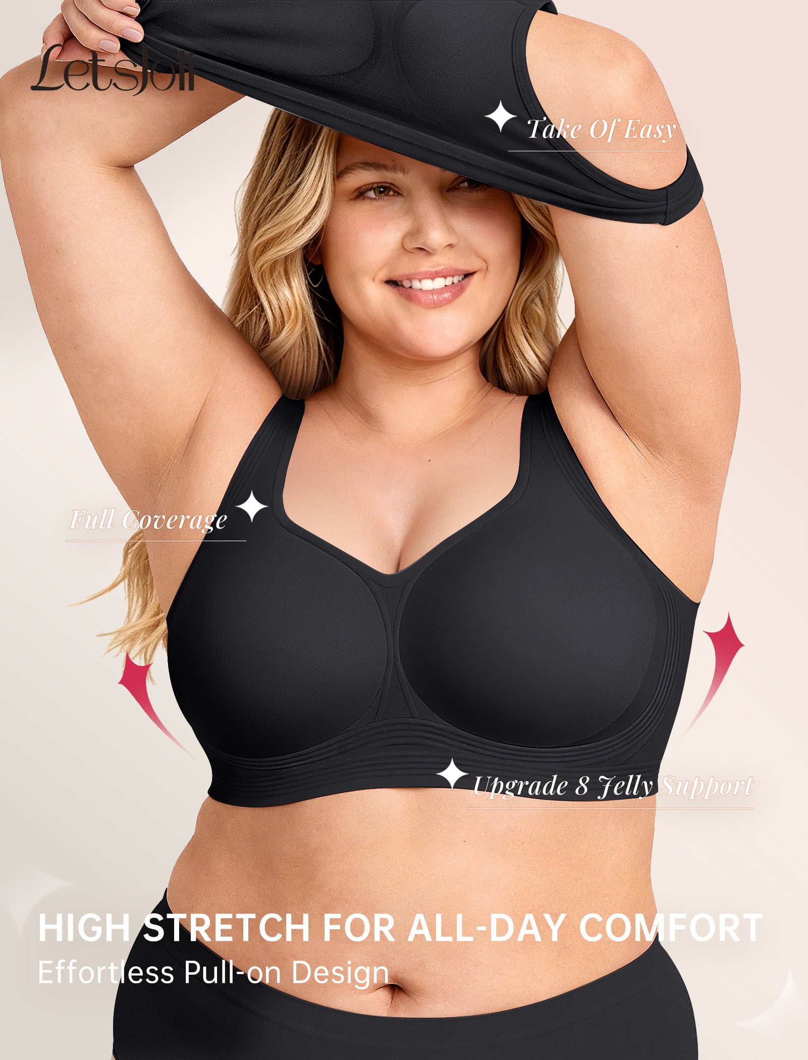 Plus Size Pullover No Underwire Full Coverage