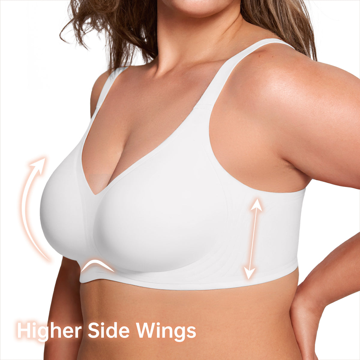 V Neck Full Coverage Jelly Bra