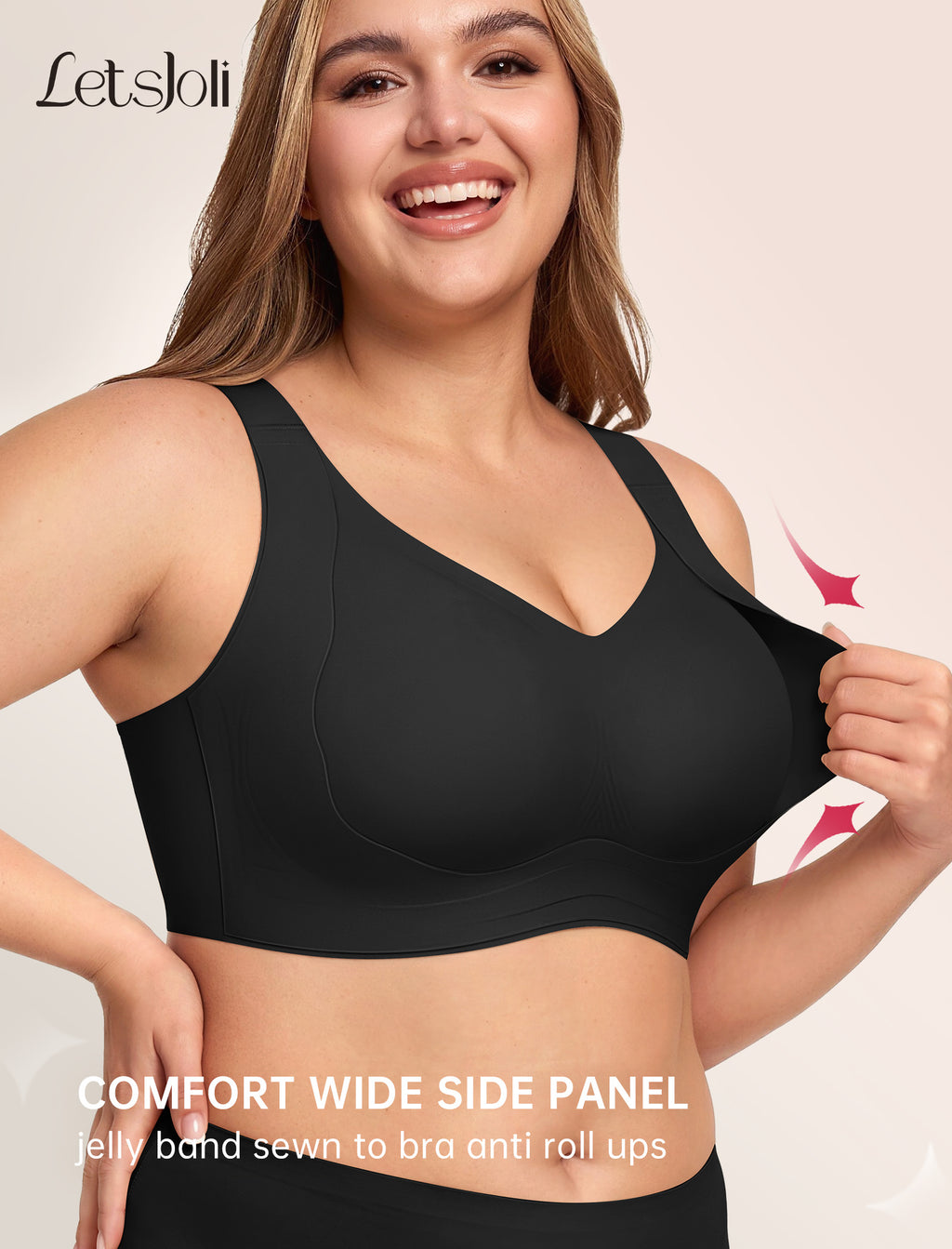 Push Up Plus Size No Underwire Minimizer