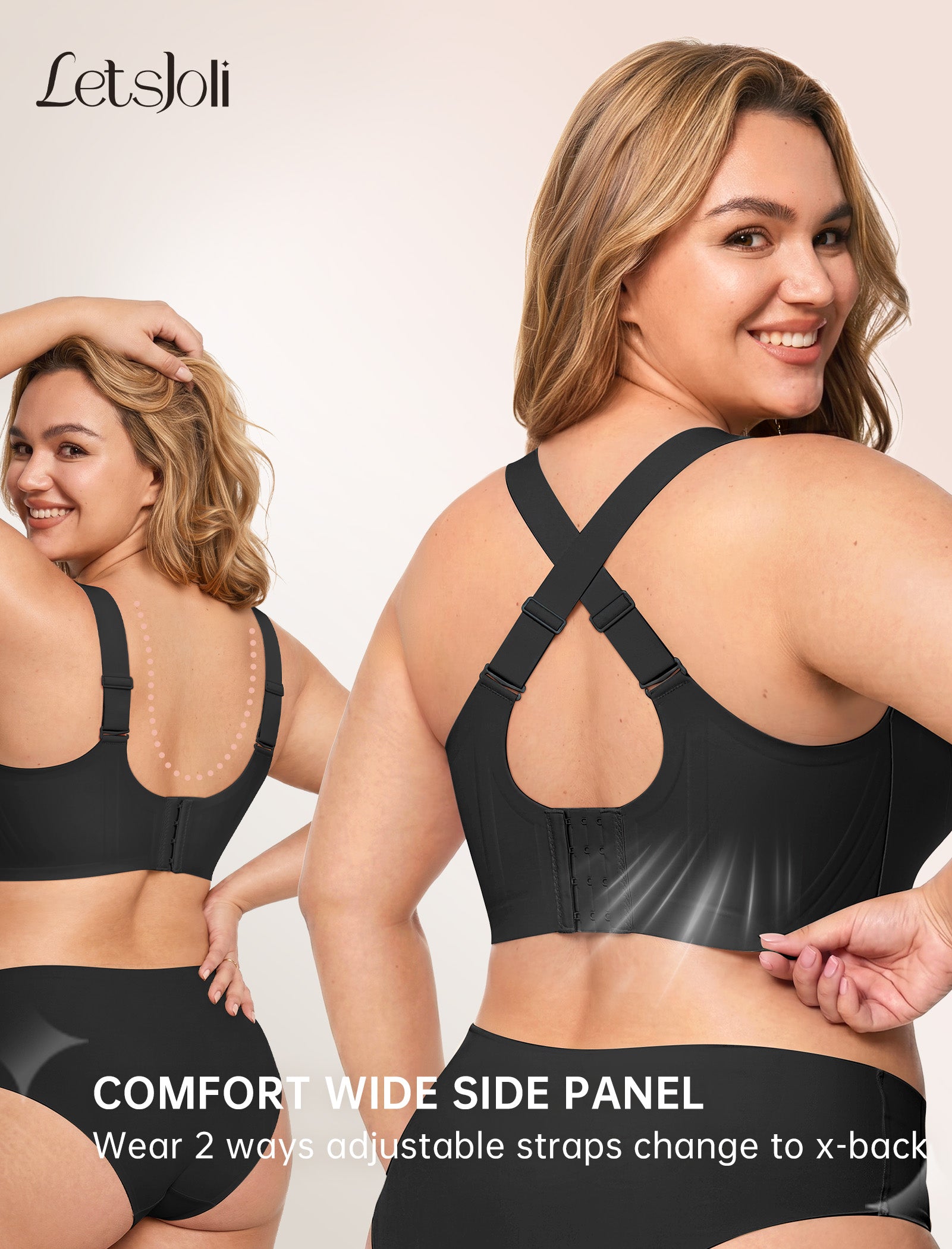 Push Up Plus Size No Underwire Minimizer
