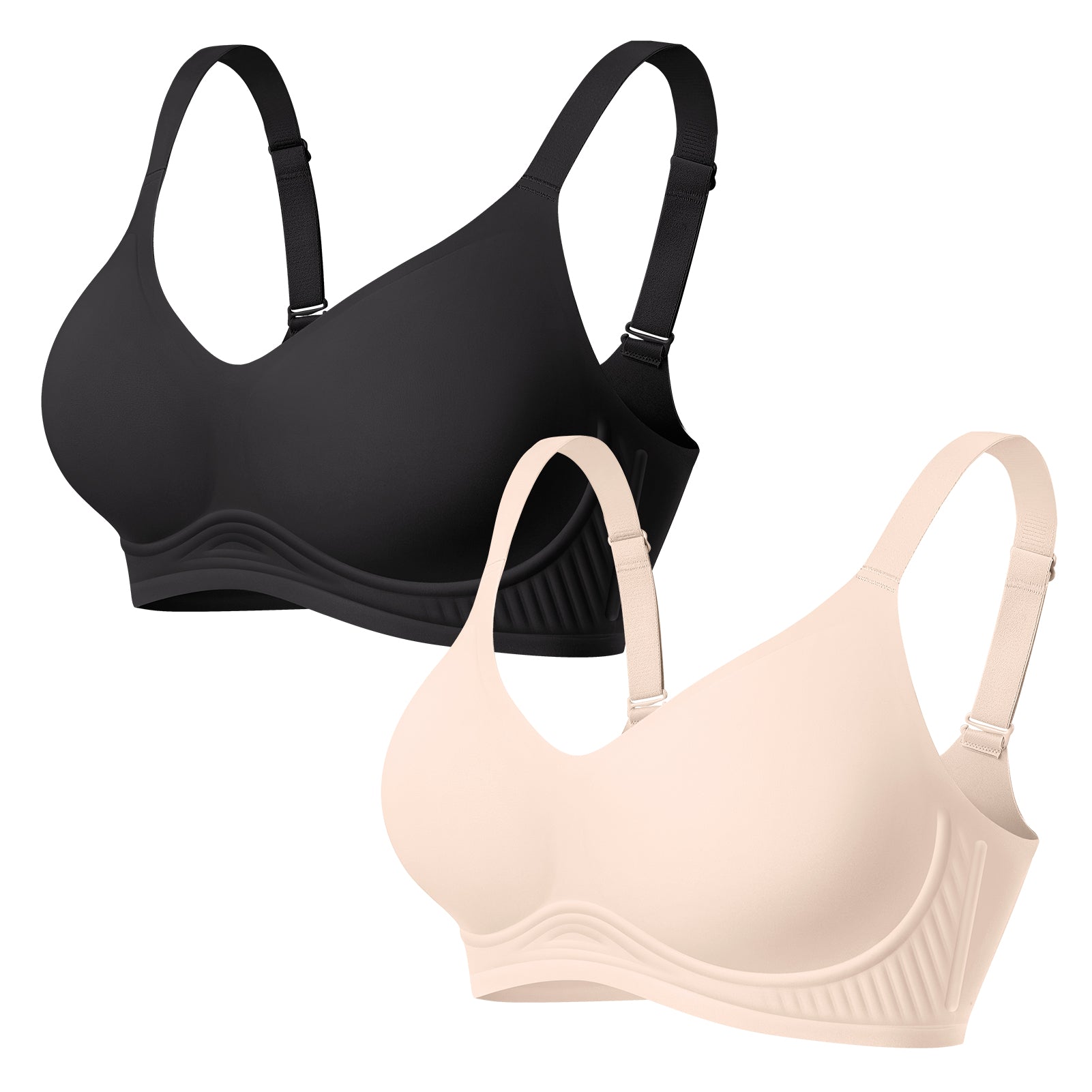 Seamless Push Up Wireless T Shirt Bra